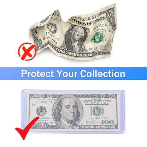 Fundas para Billetes 25 Unidades 6.9"x3" Transparente miniatura 7