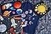 Baby Sensory, Security & Teething Closed Ribbon Tag Lovey Blanket with Minky Dot Fabric: 14X18 (Outer Space)