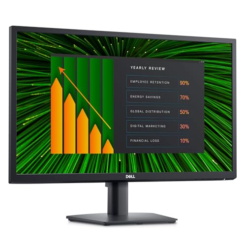 Image of Dell-E2423HN (60.45cm) FHD Monitor 1920x1080@60 Hz, VA Panel, Brightness 250 cd /m, Anti-Glare, Colour Gamut 72% (CIE 1931), 83% (CIE 1976), Response Time, 5ms (G-to G Fast), 3 Year Warranty., Black