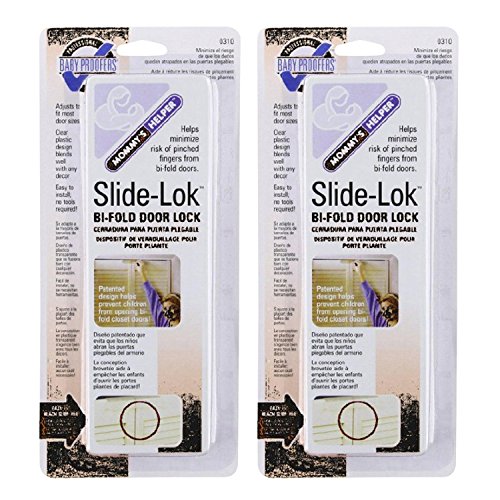 Image of Mommy's Helper Slide-Lok Bi-Fold Door Lock 2 Pack