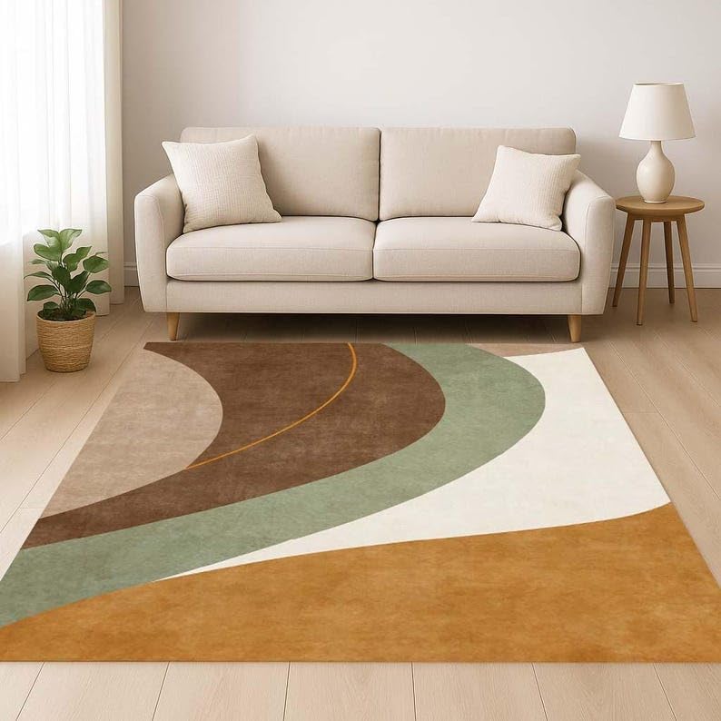 Tapis de salon géométrique idéal pour sublimer une chambre