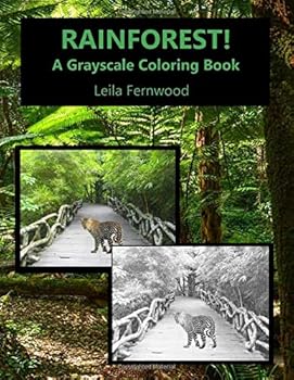 Paperback Rainforest!: A Grayscale Coloring Book