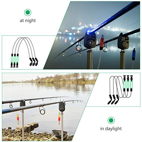 BESPORTBLE 3 stuks vissen beetindicator vissen spoel ijzer vissen swinger vissen alarm karperhengel draagbare spoel kleerhanger accessoires outdoor tackle spoelen kleerhanger alarmen groen - Image 8