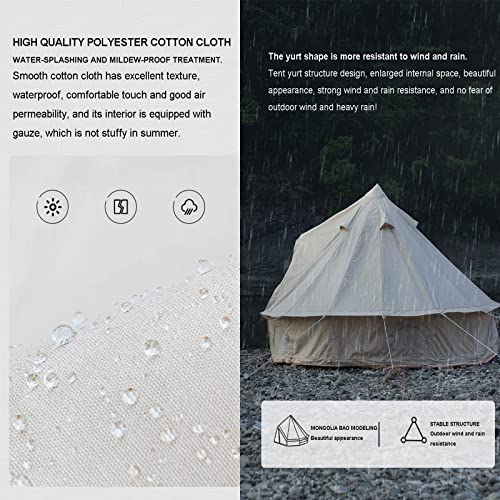 Carpa Yurt con Forma de Campana para 3-8 Personas miniatura 6