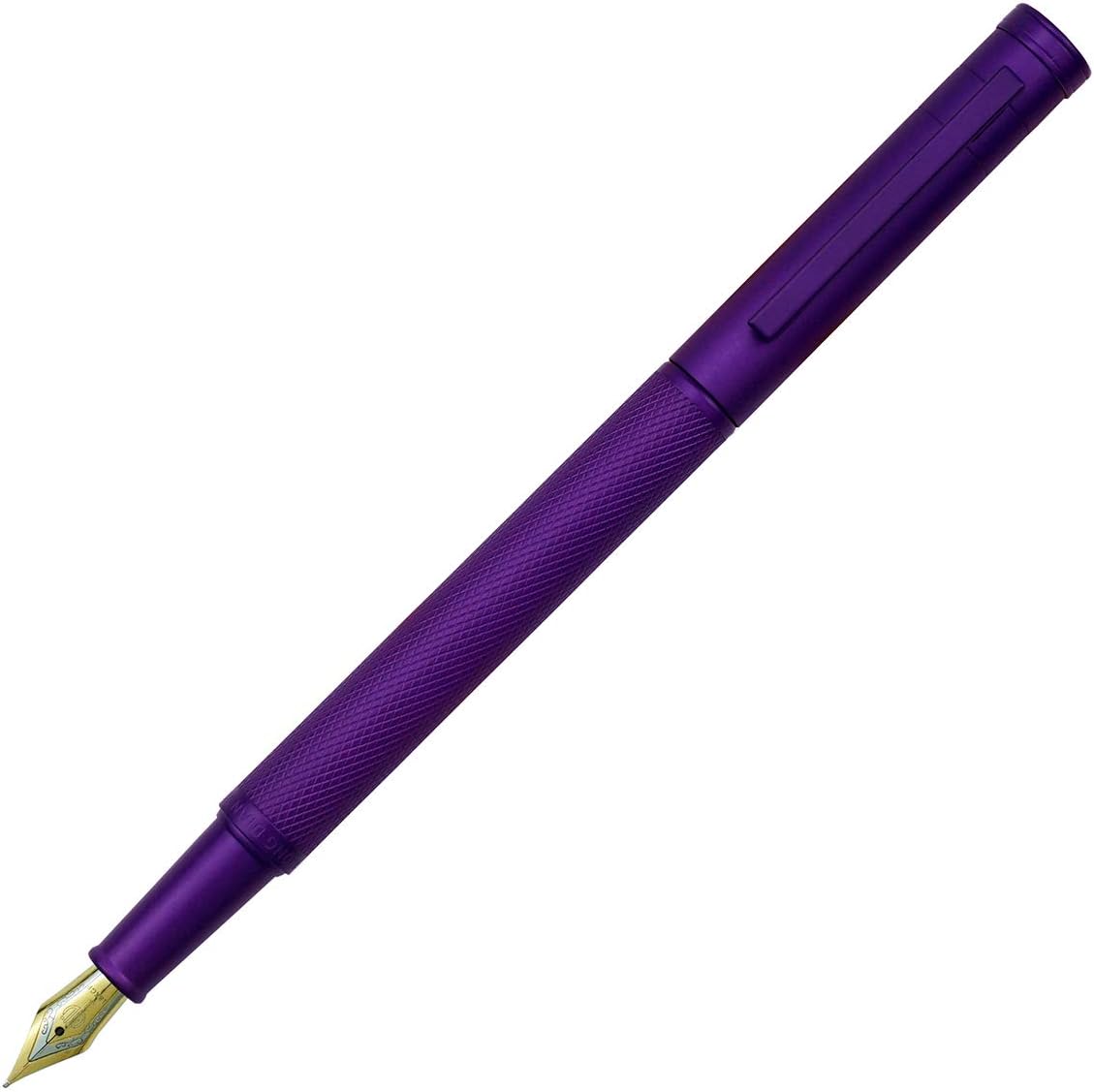 Purple Forest Fountain Pen Bent Nib Calligraphy Fude Pen, Classic Design with Converter and Metal Gift Box Set by Hongdian - Image 4