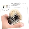 Baluue 4pcs Plastic Handle Shaving Brushes for Men Soft Bristle Beard Care Accessories for Grooming and Lathering