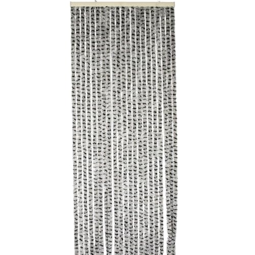 WERKA PRO - 10777 - Rideau de Port Chenille - 120 x 220 cm - Gris clair et Anthracite - Rideau...