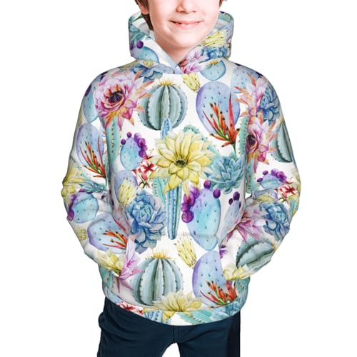 Cactus1 Kid Hoodies Boys Sweatshirts Girls Pullover with Pocket3