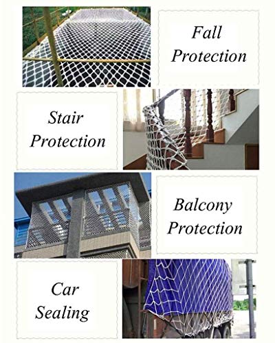 Filet de sécurité extérieur pour balcon et escalier : corde antichute enfants - 4