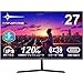 Minifire モニター27インチ 120Hz フルHD 1920x1080 IPSパネル ディスプレイ USB-Type C/HDMI スピーカー内蔵 Adaptive Sync OD 5ms HDR10 sRGB 110% ブルーライト軽減 フリッカーフリー VESA対応 フレームレス 5年保証 (MF27X3A)