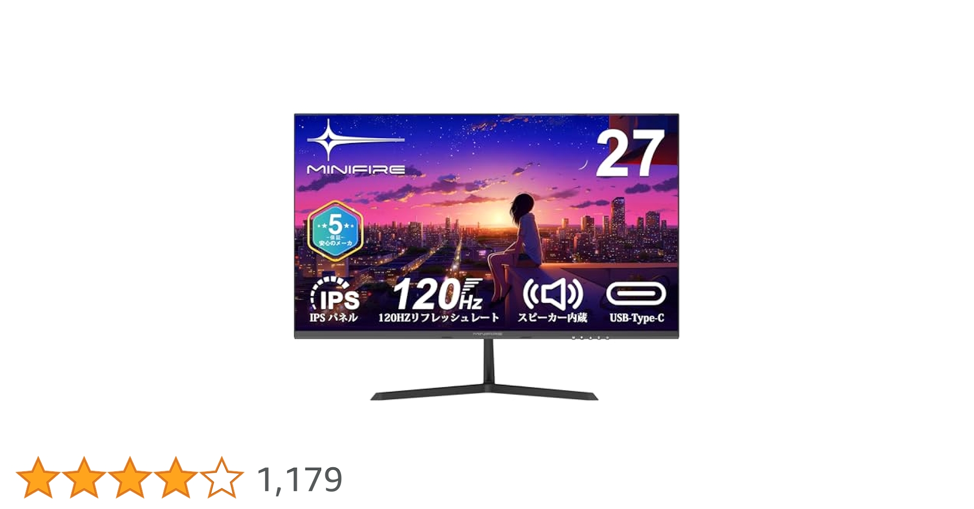 MINIFIRE MF27X3A 27インチ FHD IPS Monitor! MF27X3AQS