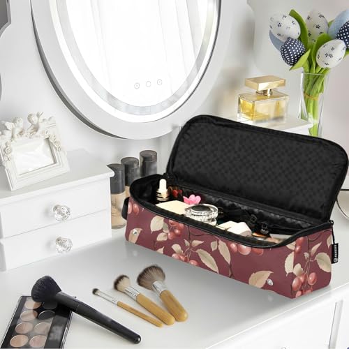 Unique Fruits Burgundy Organizador 2 en 1 para Herramientas de Cabello con Tapete para Plancha y Accesorios para Viaje miniatura 6