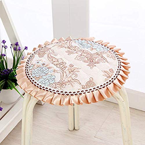Coussin de dentelle en tissu housse de chaise de banc rond pour mobilier de salon
