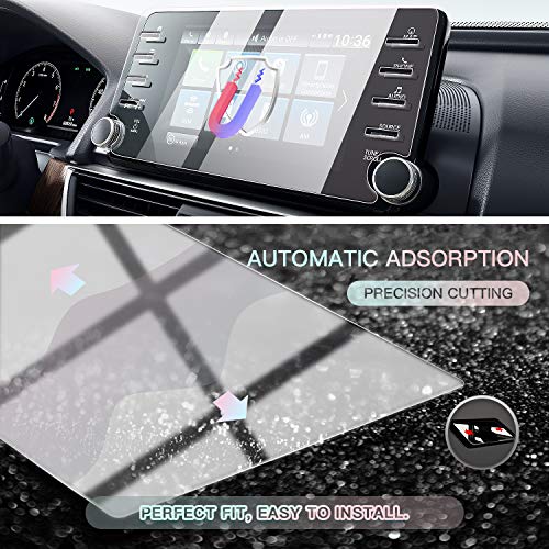 Image of CDEFG Car Screen Protector Center Control Navigation Touchscreen Protector for 2018-2021 2022 Accord Sport EX EX-L Touring, Tempered Glass HD Scratch Resistance (8-inch Clear)