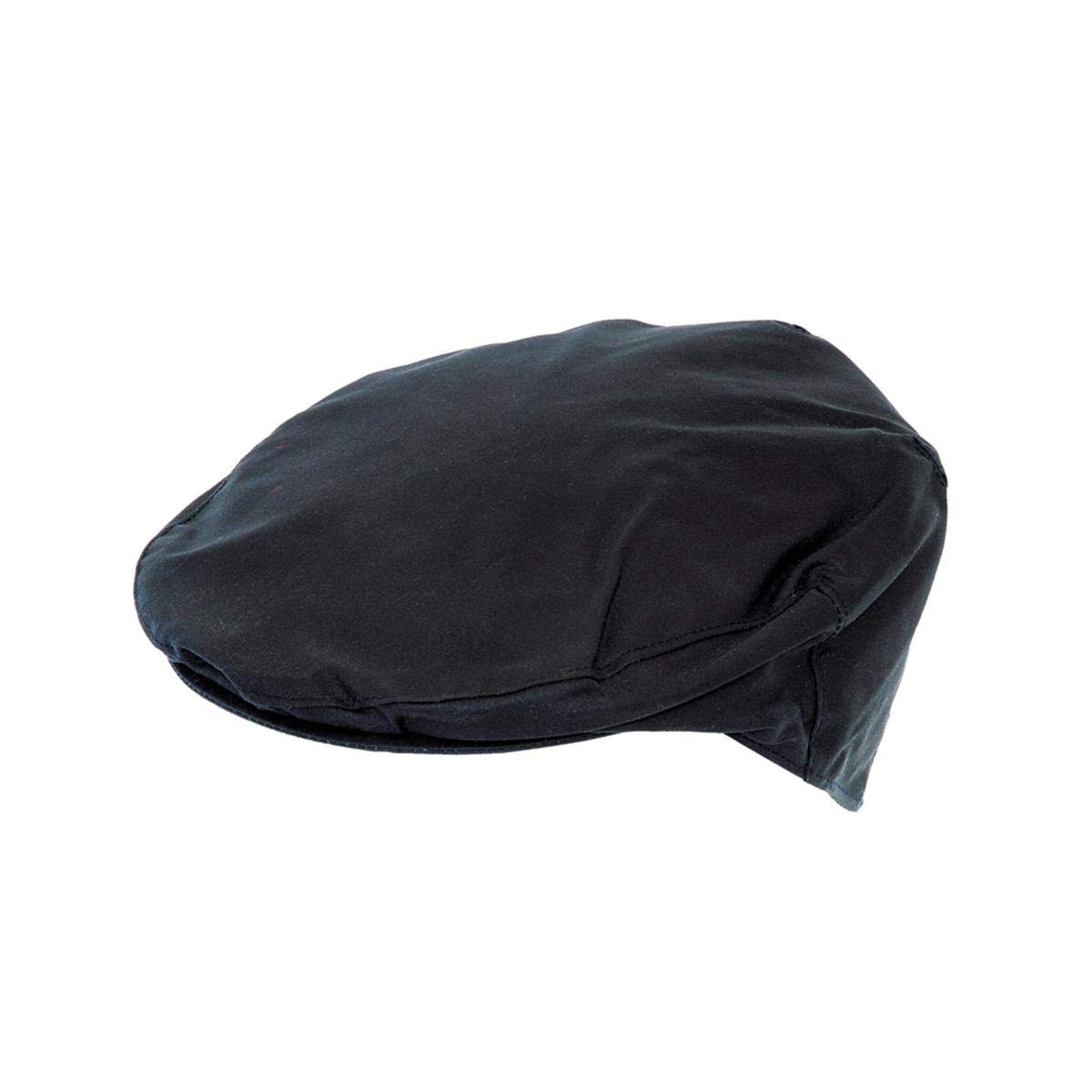 Hoggs of Fife Waxed Cap Navy - 100% Cotton, Tartan Lining in Polycotton