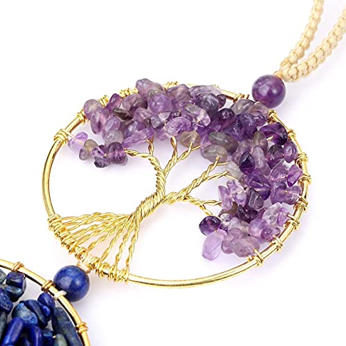 Top Plaza Bundle - 2 Items: 7 Chakra Tree Of Life Ornament & 7 Chakra Reiki Healing Bracelet #TOP2