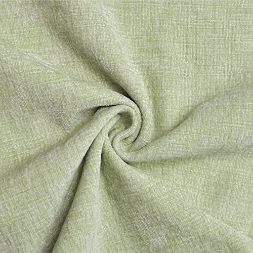 Image of CaliTime Pack of 2 Cozy Throw Pillow Covers Cases for Couch Sofa Home Decoration Solid Dyed Soft Chenille 12 X 12 Inches Sage,Green