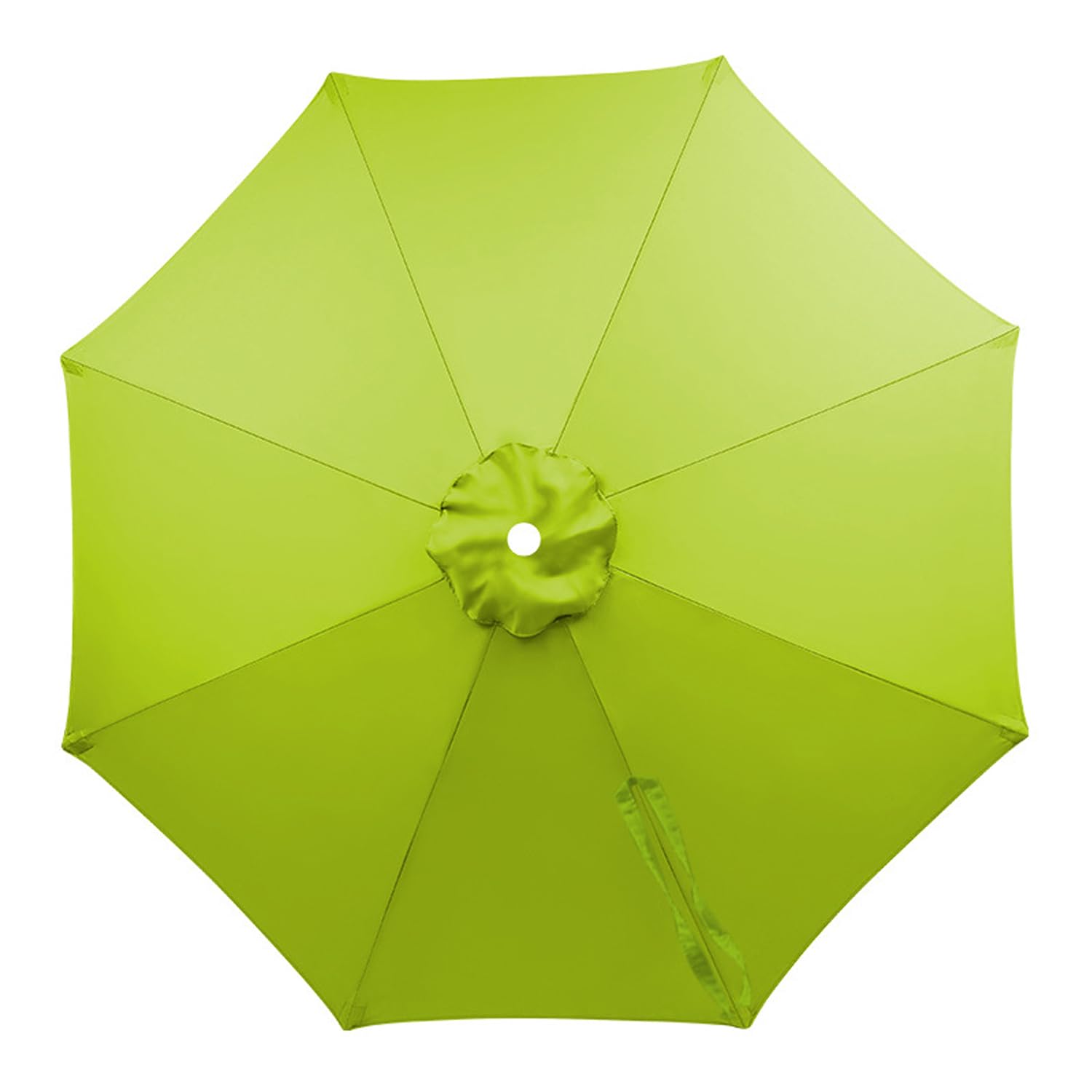 SPXMQSS Patio Umbrella Replacement Canopy Replacement Parasol Canopy Garden Umbrella Uv-Protective Parasol Cover Parasol Replacement Cover 8 Ribs Green 3.3 m