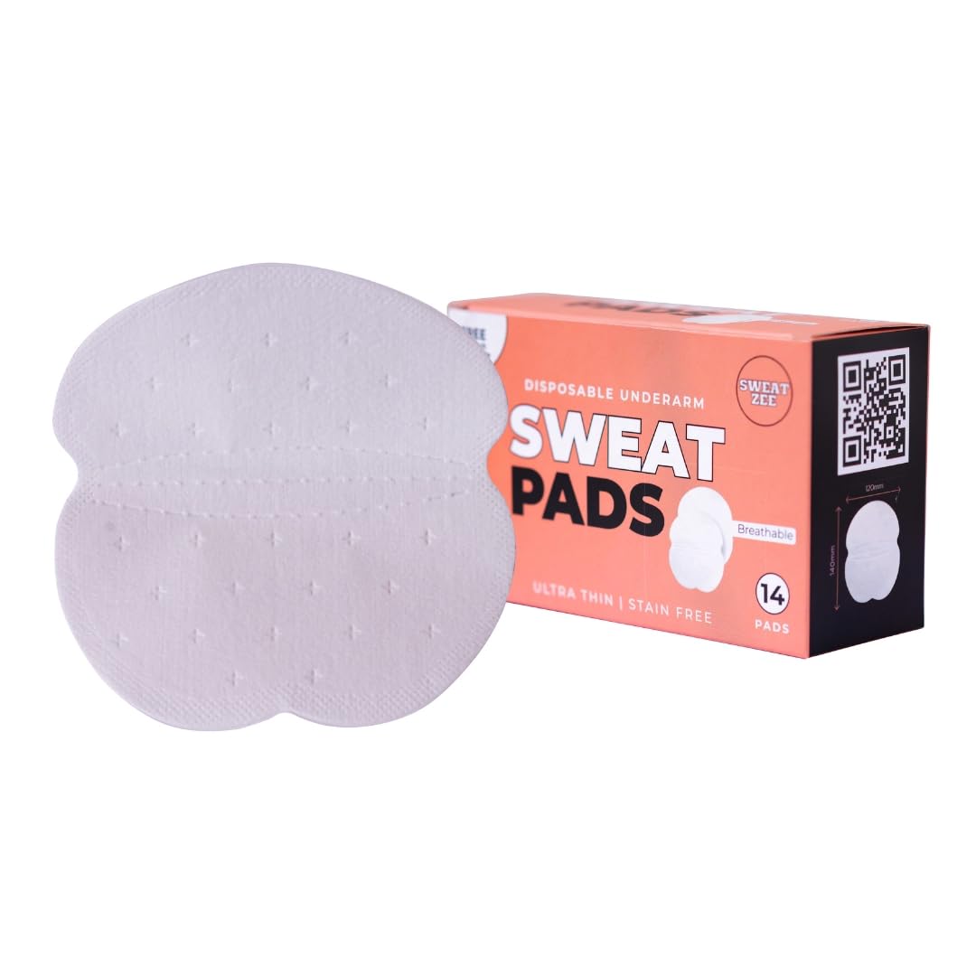 SweatZee Disposable Underarm Sweat Pads for Men and Women | Prevents Stains | Absorbs Sweat & Unpleasant Odour | Breathable | Prevents Stains (42) 3