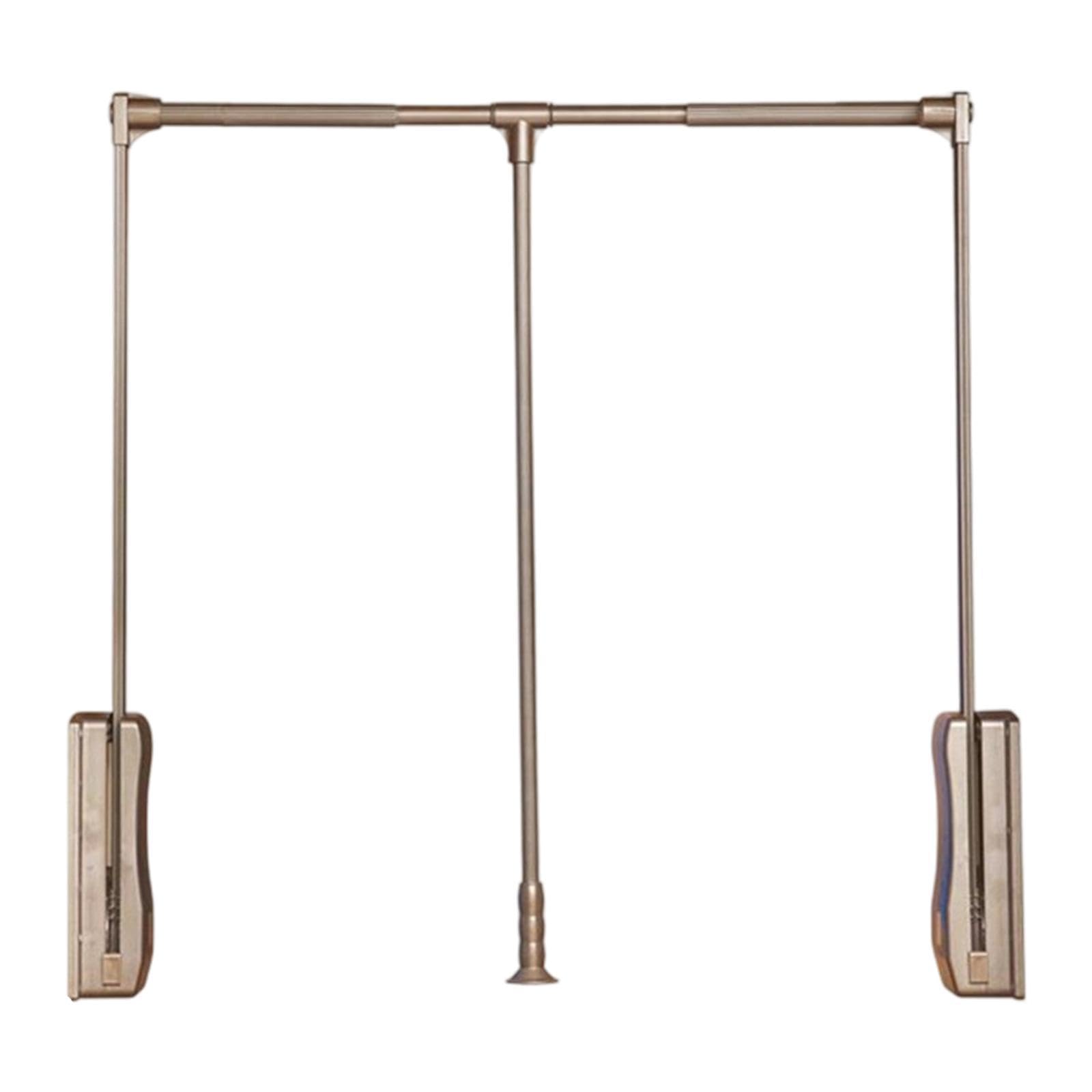 Barra de metal plegable para colgar ropa y solucionar la falta de espacio