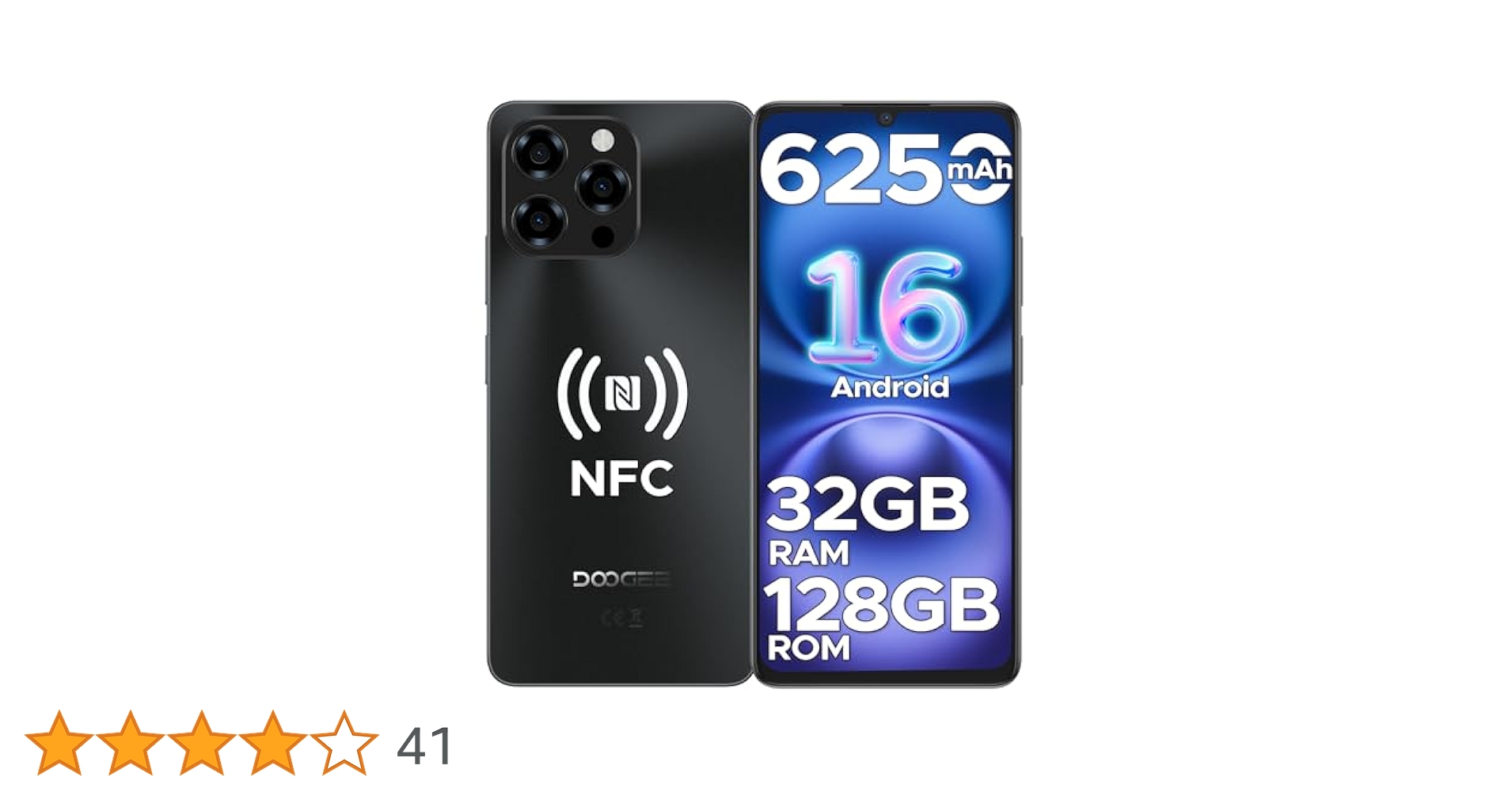 DOOGEE N58 Android 16 スマホ、32GB+128GB スマートフォン 携帯電話 DOOGEE N58 Android 16」の人気商品