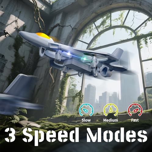 Image of RC Planes with 3 Batteries for Kids Adults, Foam Remote Control Airplane Jet Helicopter Drone Toys for Kids Adults 8-12 12-16, Remote Control Plane Airplane Toys with Led Lights