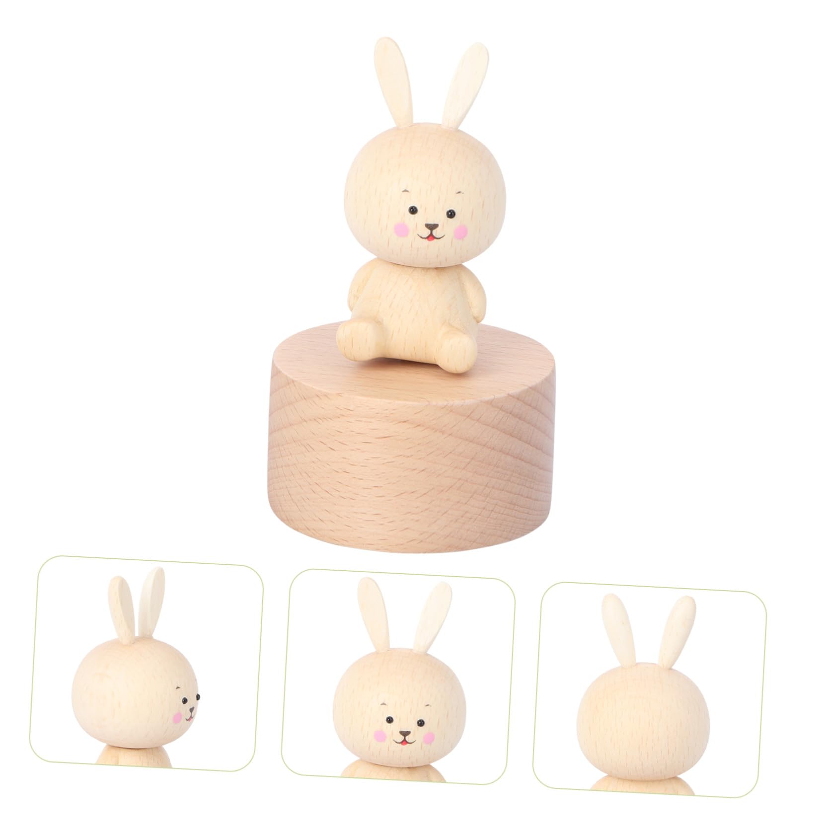 MAGICLULU 2 Stk Musikbox Musical Ring Das Der Musik Merch Die Besonders Desktop-ornament Holz Khaki