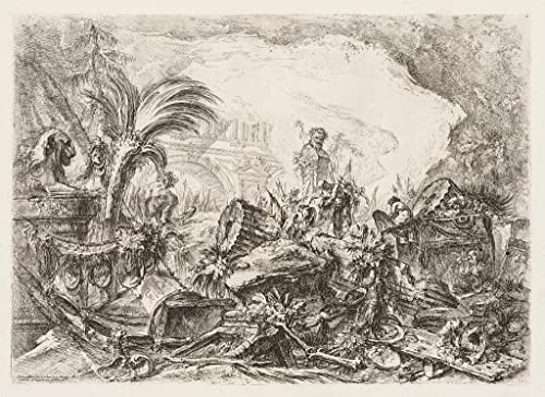 Décoration Murale Piranesi Ruines de Groteschi Toile 60x90cm