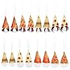 Webeedy 16 pcs thanksgiving gnomes ornaments hanging fall plush gnomes fall harvest handmade plush gnomes swedish gnome table ornaments  urban country home decor