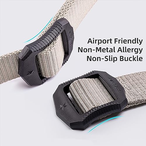 Men's Nylon Work Belts - Adjustable Belt, Military Hiking Rigger 1.5" Nylon Tactical Belt, Heavy Duty Plastic Buckle3