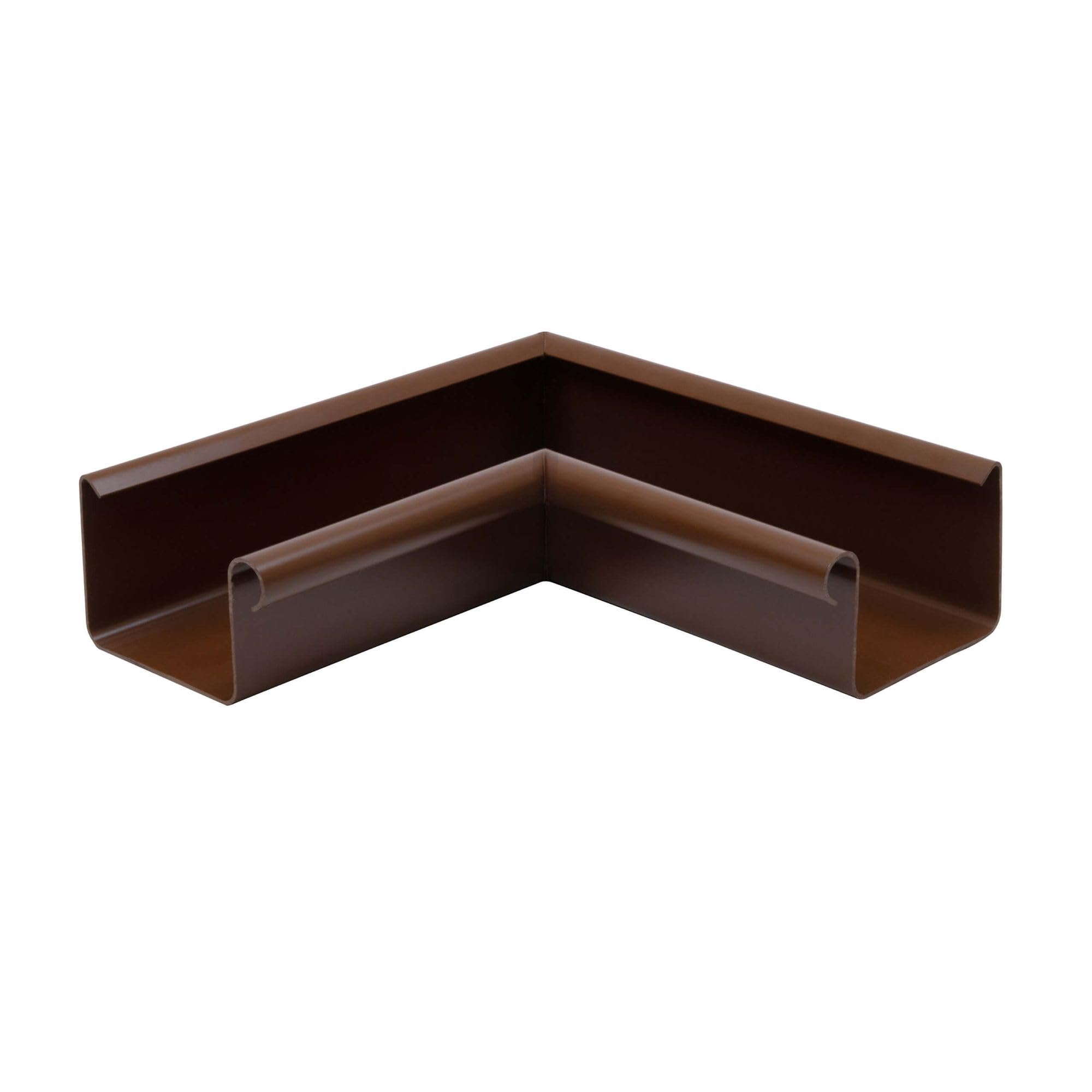 INEFA Gutter Angle 90 Degree Box-Shaped Internal Angle, PVC 83mm Brown Internal Bead, Gutter Accessory Connector, Made in Germany