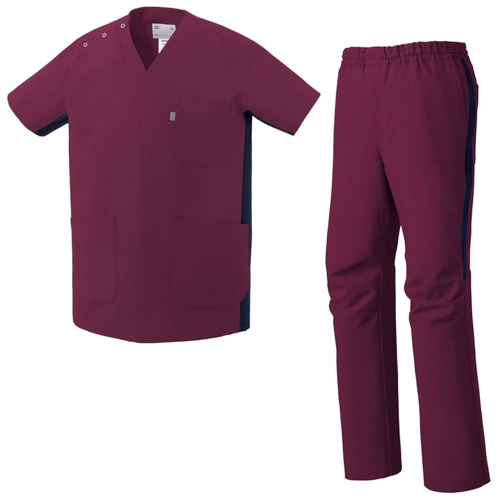 Amazon.co.jp: ミズノ MIZUNO スクラブ上下セット 医療 介護