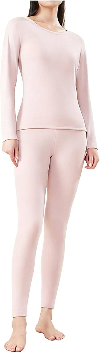 Thermal Underwear for Women Long Johns Ultra-Soft Base Layer Pajama Set 2026 Winter Cold Weather Top and Bottom
