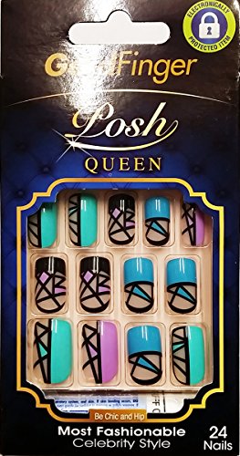 Kiss Gold Finger Losh Queen GF96 24 Full cover nails