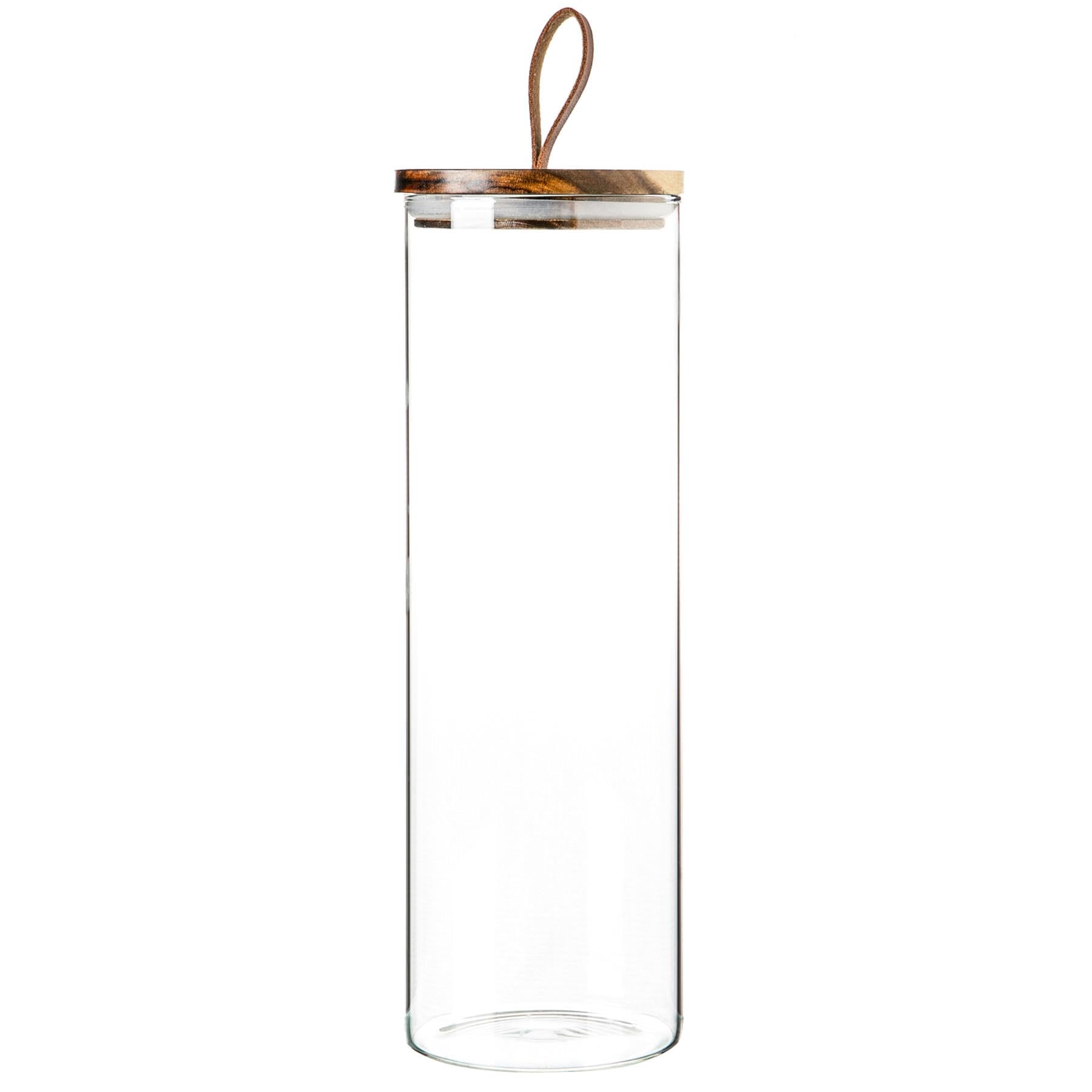 Argon Tableware 2L Scandi Storage Jar With Leather Loop Lid