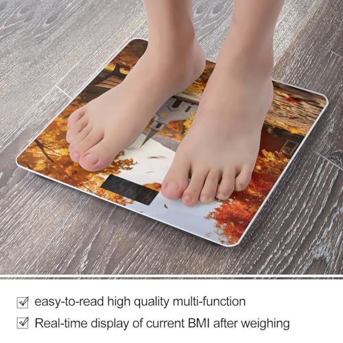 Báscula de baño digital con pantalla LED y vidrio templado miniatura 5