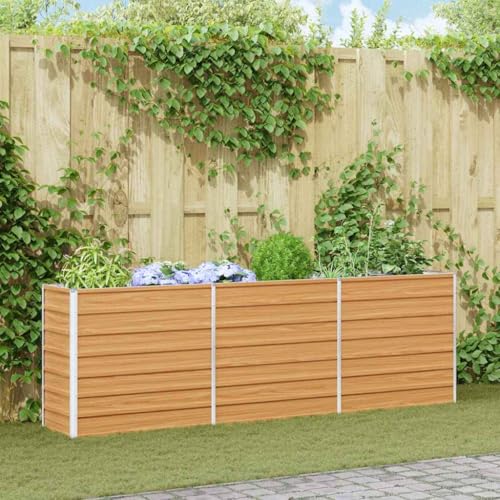 Lit surélevé de jardin grand format 240cm avec fond ouvert - 3