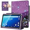 TiMOVO Funda universal para tableta Android de 10.1 pulgadas con bucle para bolígrafo, funda plegable ligera con correa de mano para todas las tabletas con pantalla táctil de 9.6 a 11 pulgadas