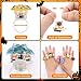 NPET 50Pcs Halloween Treats Light Up LED Rings, Non Candy Halloween Trick or Treats 3D Flashing Rings Toys Glow In the Dark Halloween Party Favor Ring Toy Gifts For Kids Adults Goodie Bag Stuffers