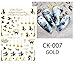 12 Sheets Gold Halloween Nail Art Stickers All Souls Day Nail Decals Day of The Dead Nail Decals Skull Ghost Pumpkin Clown Witch Nail Design Festival Party Manicure Tips Charms Decoration