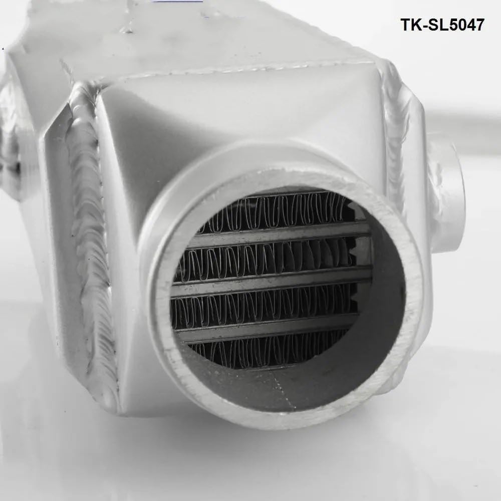 Intercooler aluminiowy Uniwersalny, w całości aluminiowy 13,75" x 4,75" X4" Turbo montowany z przodu barek typu woda-powietrze i intercooler płytowy TK-SL5047(Polished)
