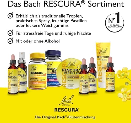 Bachblüten Original Rescura Tropfen mit Alkohol