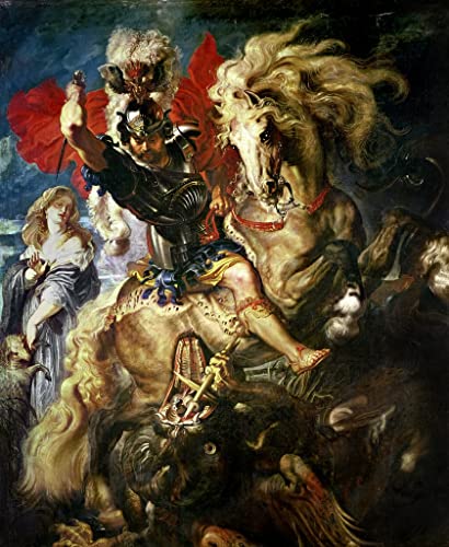 Poster Rubens Saint Georges pour Décoration Chambre | Ambiance Vintage Impression Murale