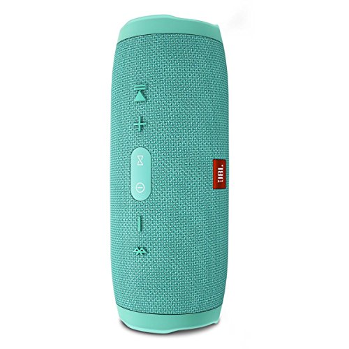 Image of JBL Charge 3 by Harman Portable Bluetooth Speaker with Upto 20 Hours Playtime, Built-in 6000 mAh Powerbank & IPX7 Waterproof (with Mic, Teal)