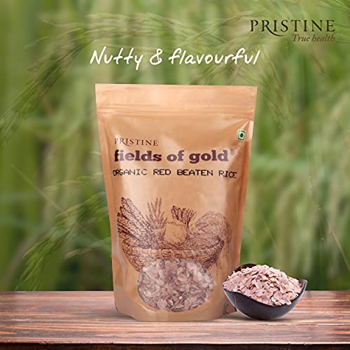Image of PRISTINE Fields of Gold Organic Red Beaten Rice, 500 g (Pack of 2)