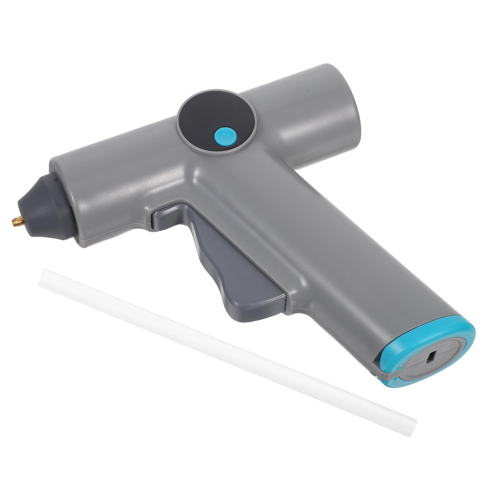 Pistola per Colla Caldo senza Fili con Controllo Digitale della Temperatura, Design Compatto in Plastica, Ricaricabile e Adatta per Artigianato e Riparazioni Fai-da-te