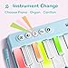 iPlay, iLearn Kids Mini Piano Toy W/Rainbow Lights, Toddler Pocket Travel Piano Keyboard for 1-3, Portable Musical Instrument Toys, Music Interactive Birthday Gift 2 4 5 6 Year Old Boy Girl Child-Blue