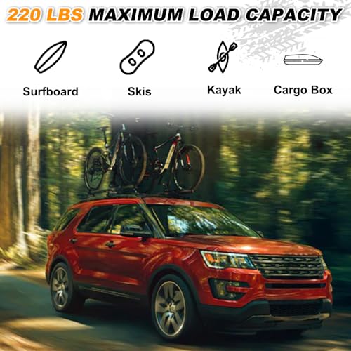 Image of Roof Rack Cross Bars Fit for Ford Explorer 2016-2019, Rooftop Crossbars Cargo Carrier Accessories