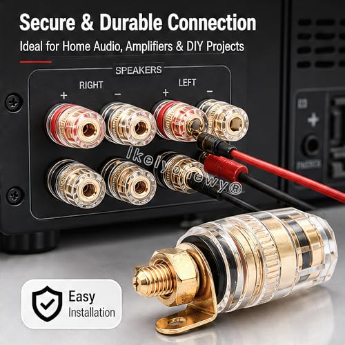 Conector de poste de altavoz cobre 4mm miniatura 2