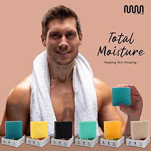 Mastermedi All Natural Soap Bar Charcoal With Coffee|Tea Tree|Turmeric|Lemongrass & Citrus|Fuller Clay|Menthol, Softer & Smoother Skin, Handmade Organic Soap Scented With Premium Essential Oils & Natural Flavors, Women & Men's Bar Soap, Pack 6 #TOP4